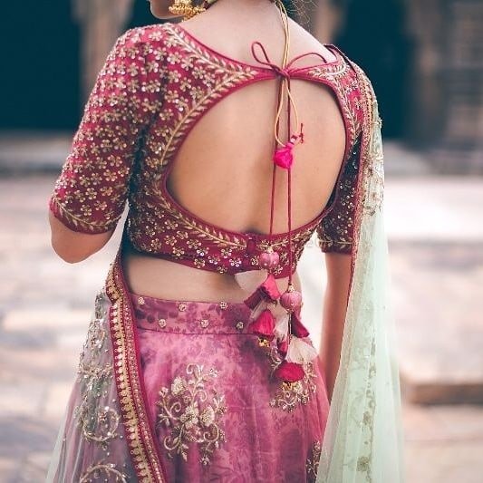 South Indian Blouse Designs - 30+ Latest Designs | WedMeGood